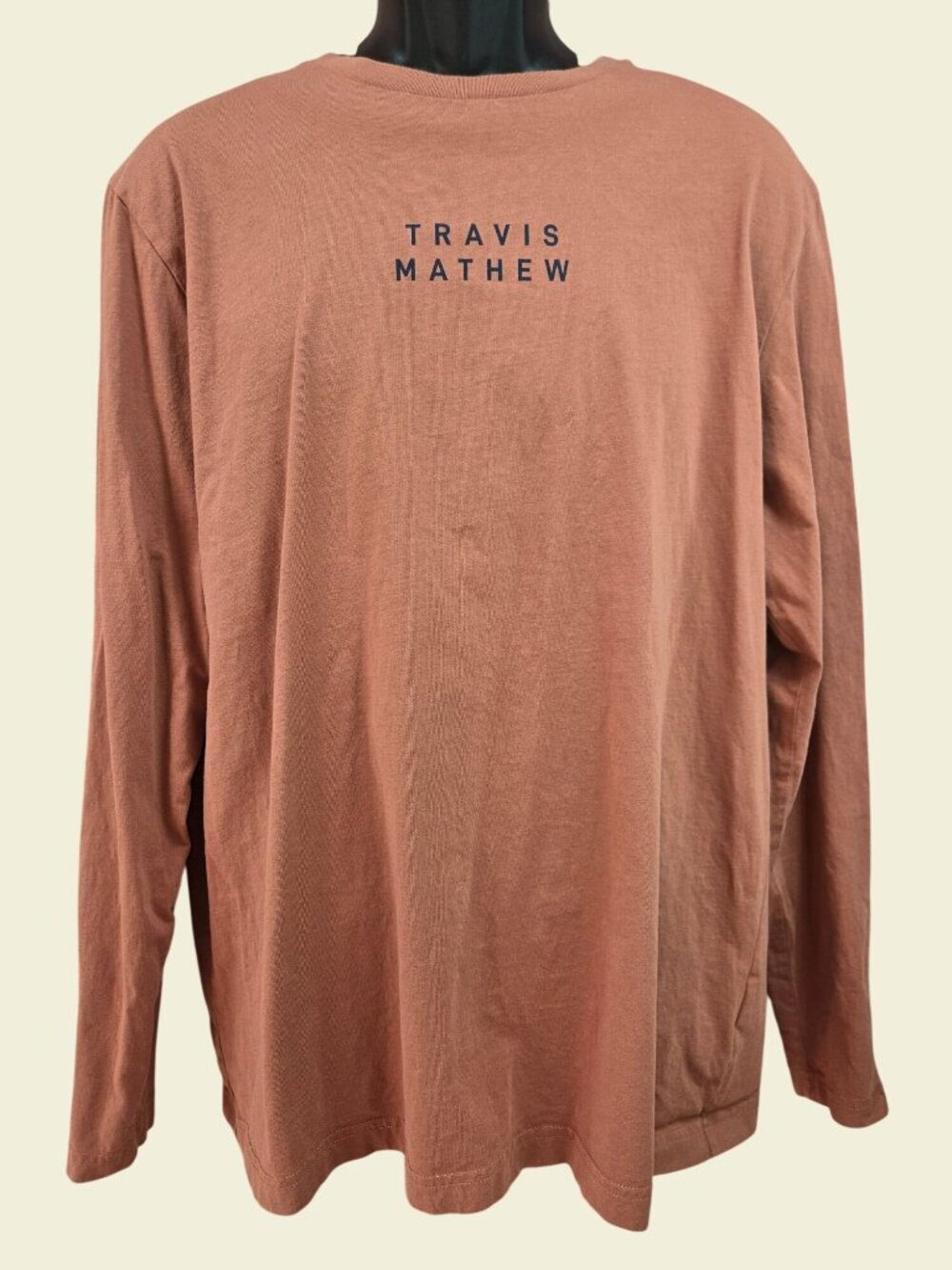 Travis Mathew Mens Rust Long Sleeve T-Shirt Size XL